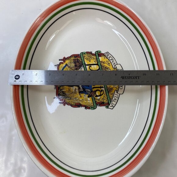 Himark Buona San Remo Italia Oval Pasta Serving Bowl 15.5" x 11" Ceramic - Picture 6 of 10